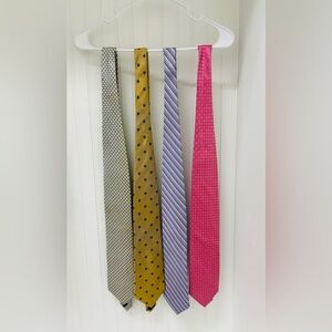 SOLD!! Elegant Men's Tie Set - Blue, Gold, Purple, Pink